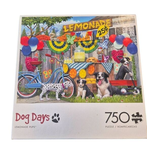 Buffalo Games Dog Days Lemonade Pups 750 pc Jigsaw Puzzle - Picture 9 of 13